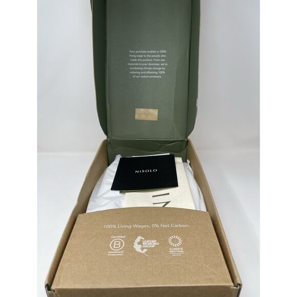 NISOLO Bria Go-To Court Sneaker Men's Size 8.5 White Retail $169.00 - Picture 9 of 9